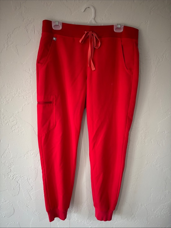 Figs Pants - Figs Women's Red Track Joggers